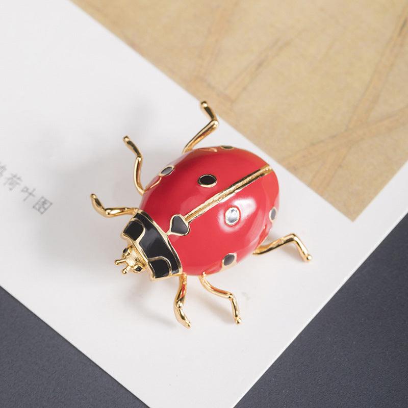 Trendolla Sterling Silver Ladybug Pin Brooch - Trendolla Jewelry